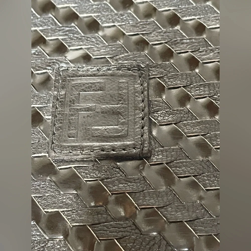 Fendi Vintage Black Woven Leather Rope Strap Crossbody Bag - Picture 16 of 16